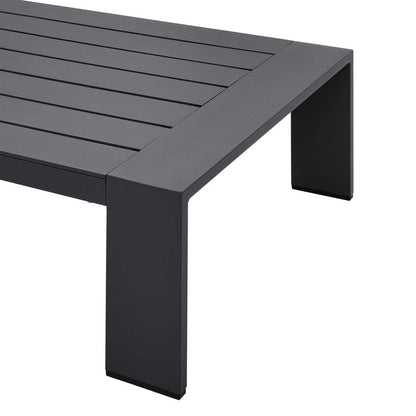 Tahoe 3-Piece Outdoor Patio Powder-Coated Aluminum Set - Gray Gray