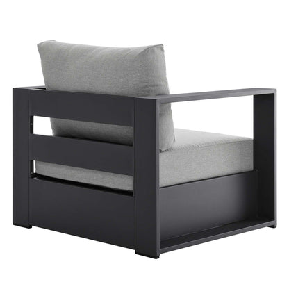 Tahoe 3-Piece Outdoor Patio Powder-Coated Aluminum Set - Gray Gray