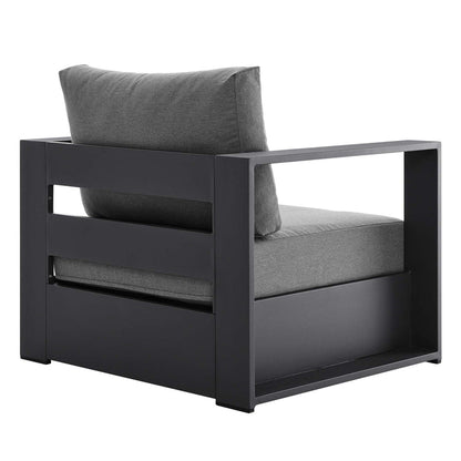 Tahoe 4-Piece Outdoor Patio Powder-Coated Aluminum Set - Gray Charcoal