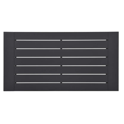 Tahoe 4-Piece Outdoor Patio Powder-Coated Aluminum Set - Gray Charcoal