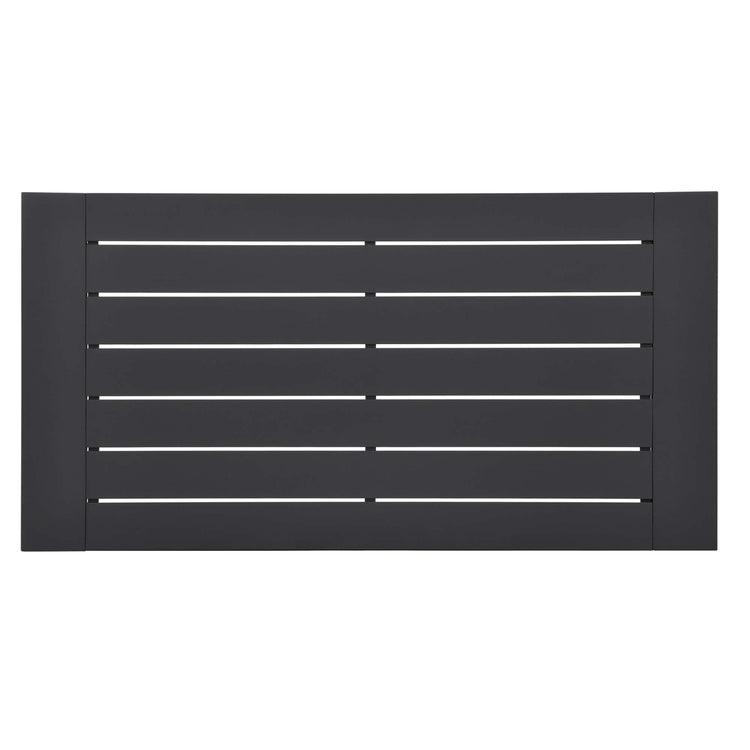 Tahoe 2-Piece Outdoor Patio Powder-Coated Aluminum Set - Gray Gray