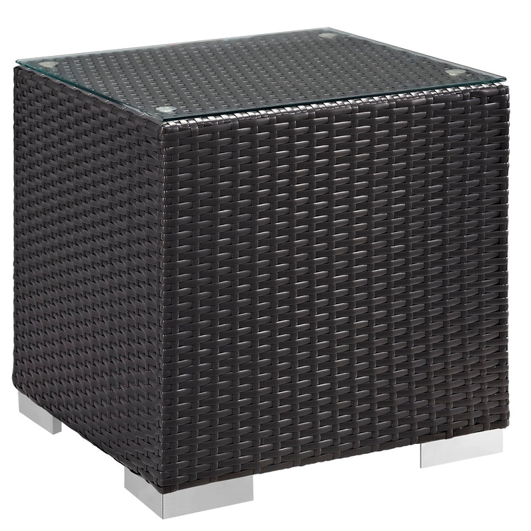 Venice 8 Piece Outdoor Patio Sofa Set - Espresso Red