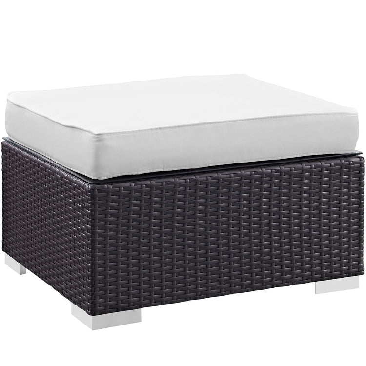 Venice 8 Piece Outdoor Patio Sofa Set - Espresso White