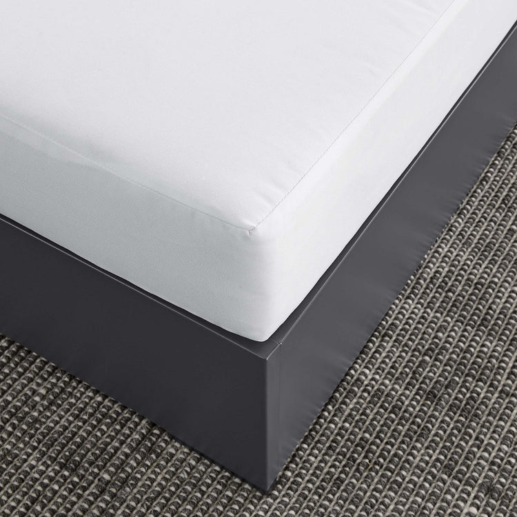 Tahoe Outdoor Patio Powder-Coated Aluminum Ottoman - Gray White