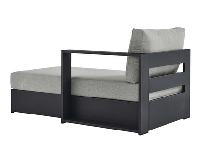 Tahoe Outdoor Patio Powder-Coated Aluminum Modular Right-Facing Chaise Lounge - Gray Gray