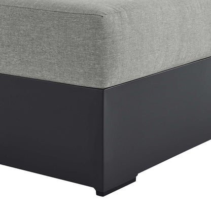 Tahoe Outdoor Patio Powder-Coated Aluminum Modular Right-Facing Chaise Lounge - Gray Gray