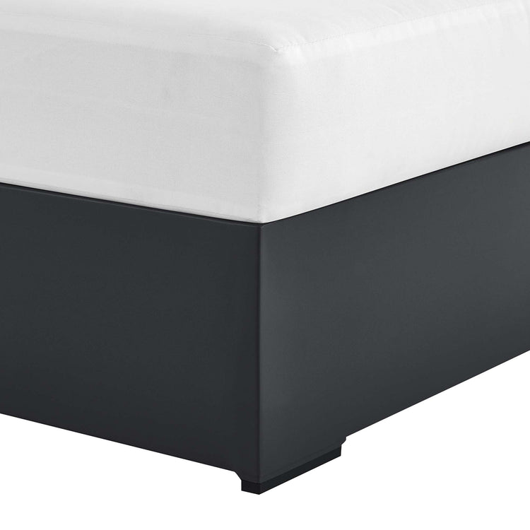 Tahoe Outdoor Patio Powder-Coated Aluminum Modular Right-Facing Chaise Lounge - Gray White