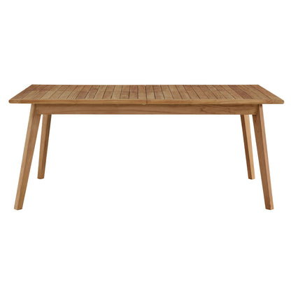 Vienna Outdoor Patio Teak Wood Extendable Dining Table - Default Title