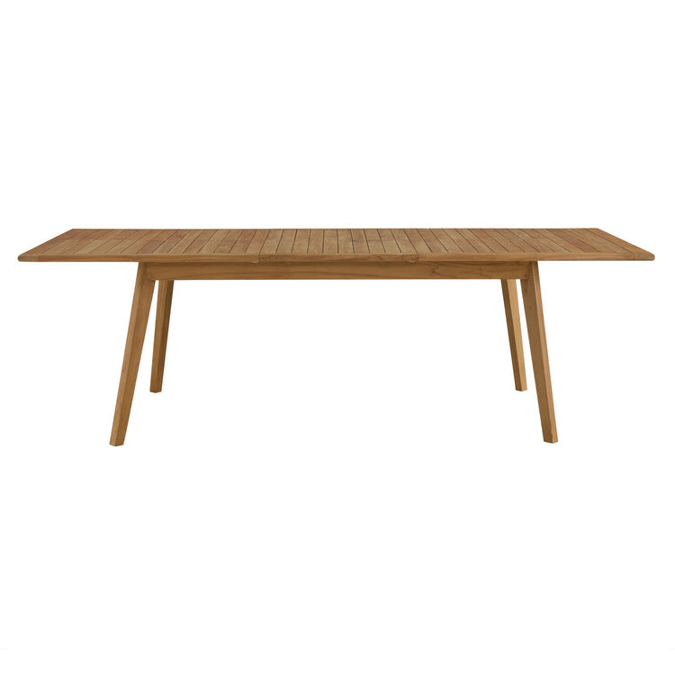 Vienna Outdoor Patio Teak Wood Extendable Dining Table - Default Title