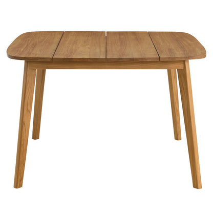 Vienna 46" Square Outdoor Patio Teak Wood Dining Table - Default Title
