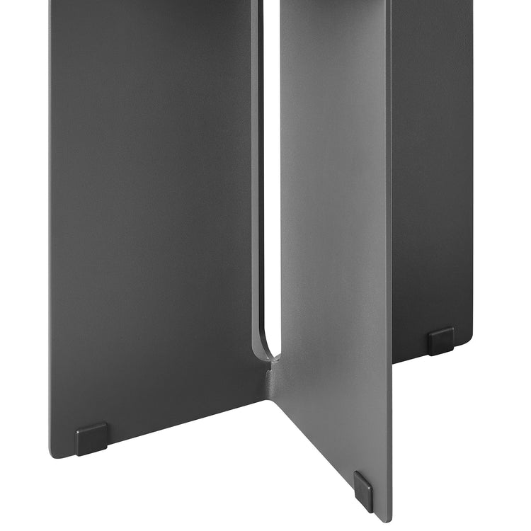 Tecton Outdoor Patio Aluminum Side Table - Charcoal