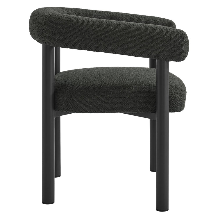 Nautica 5-Piece Round Outdoor Patio Aluminum Dining Table and Chairs Set - Charcoal Graphite