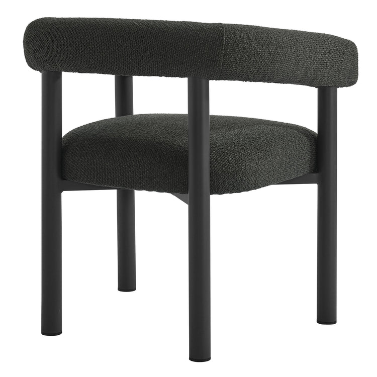 Nautica 5-Piece Round Outdoor Patio Aluminum Dining Table and Chairs Set - Charcoal Graphite