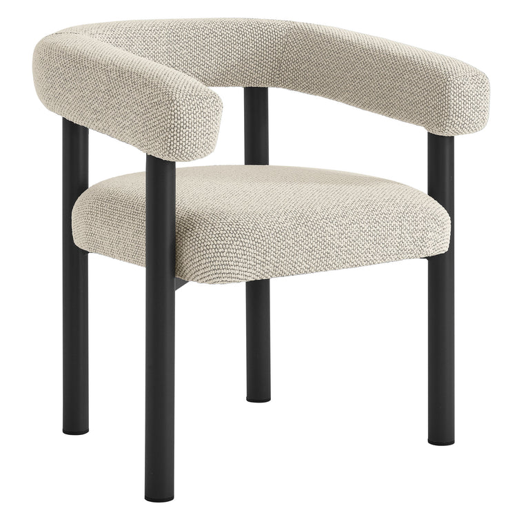 Nautica 5-Piece Round Outdoor Patio Aluminum Dining Table and Chairs Set - Ivory Graphite