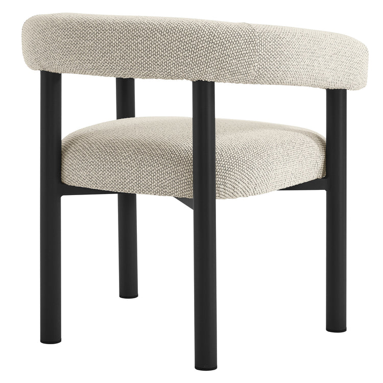 Nautica 5-Piece Round Outdoor Patio Aluminum Dining Table and Chairs Set - Ivory Graphite