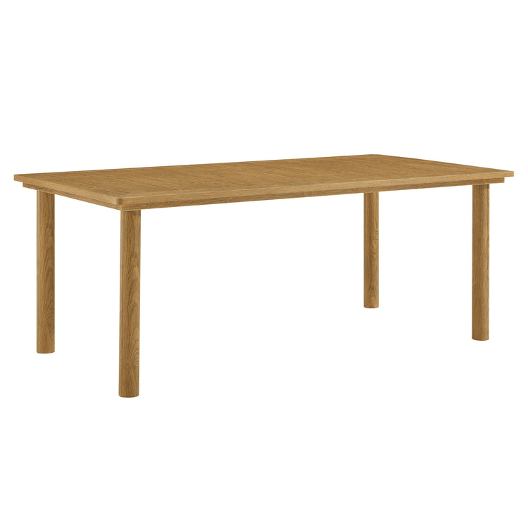 Parkland 76" Outdoor Patio Aluminum Dining Table - Natural