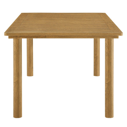 Parkland 76" Outdoor Patio Aluminum Dining Table - Natural