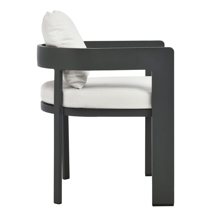 Tahoe 9-Piece Outdoor Patio Aluminum Dining Set - Gray White