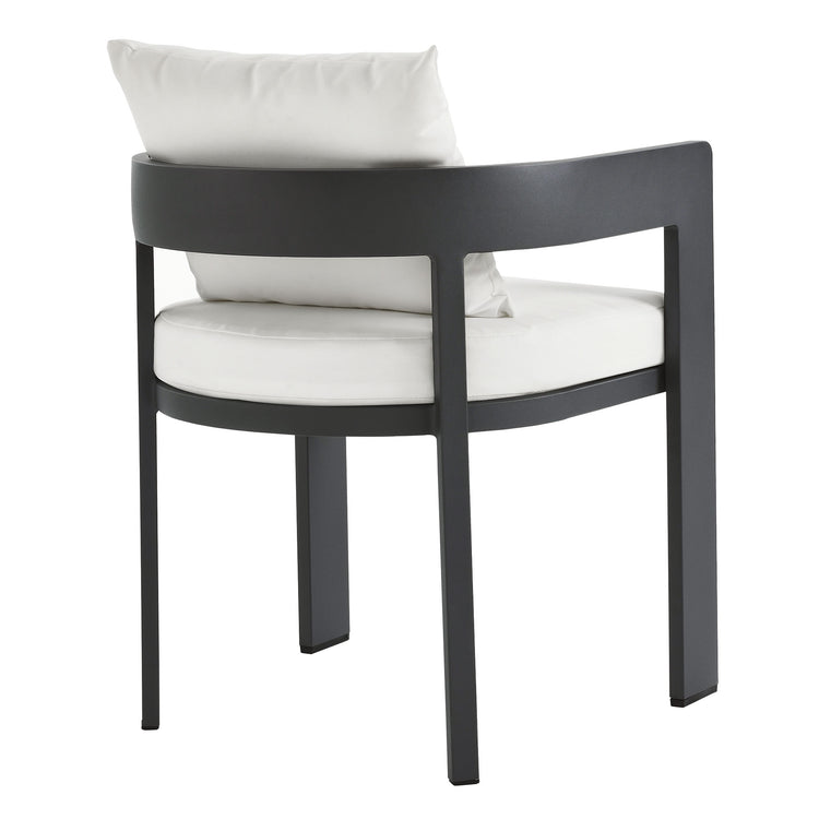 Tahoe 5-Piece Outdoor Patio Aluminum Dining Set - Gray White