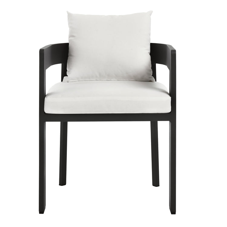 Tahoe 9-Piece Outdoor Patio Aluminum Dining Set - Gray White