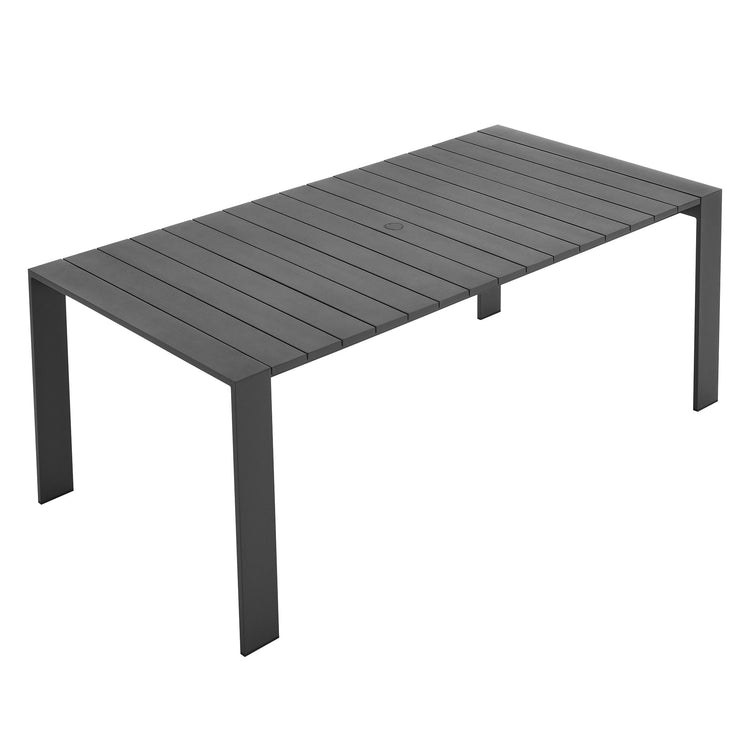 Tahoe Rectangular Outdoor Patio Aluminum Dining Table - Default Title