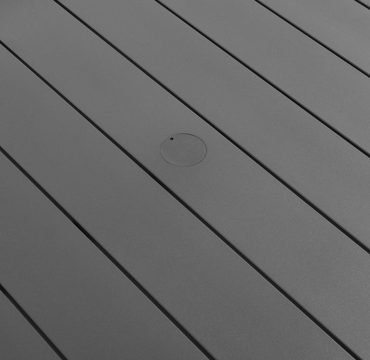 Tahoe Round Outdoor Patio Aluminum Dining Table - Default Title