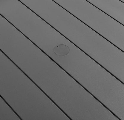 Tahoe Round Outdoor Patio Aluminum Dining Table - Default Title