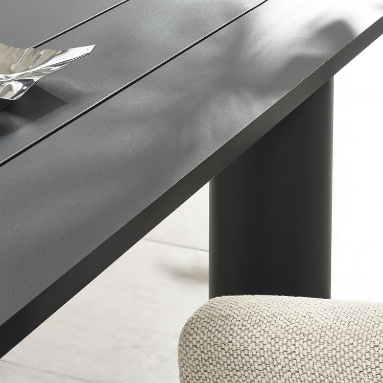 Nautica 7-Piece Rectangular Outdoor Patio Aluminum Dining Table and Chairs Set - Ivory Graphite