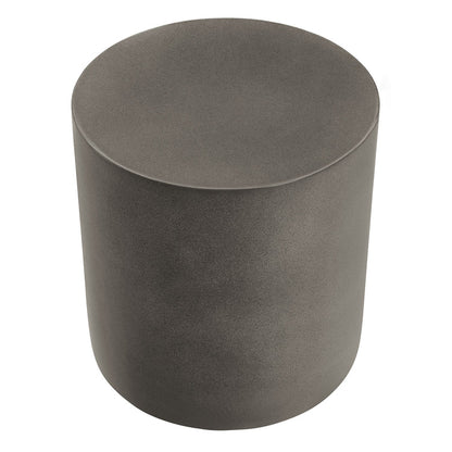 Brion Indoor - Outdoor Patio Concrete Stool - Gray