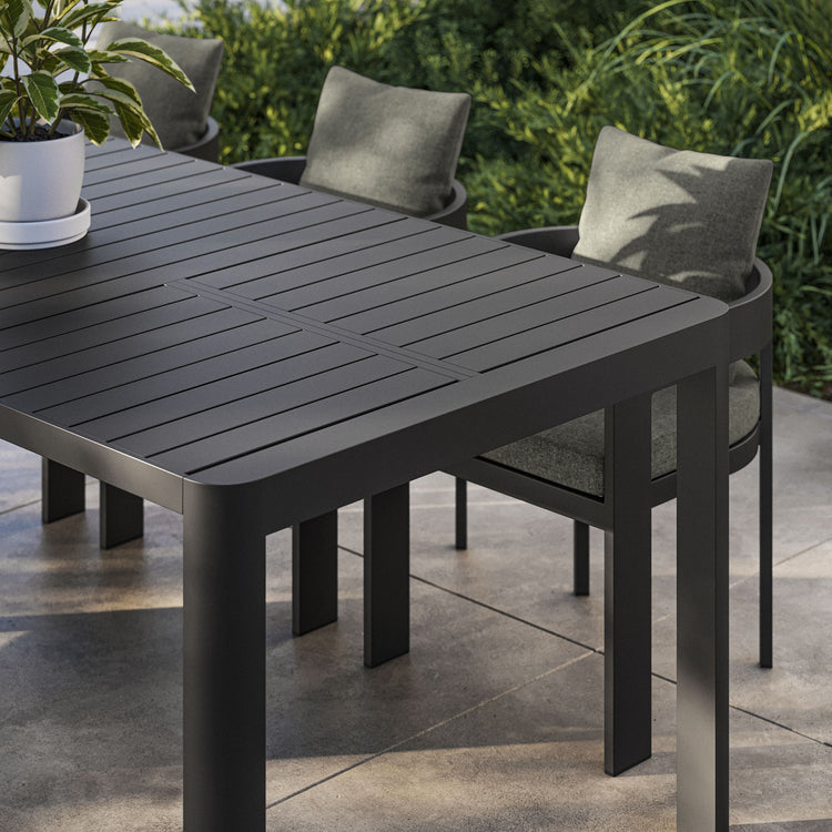 Tahoe Outdoor Patio Aluminum Extendable Dining Table - Default Title