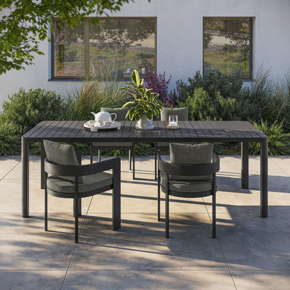 Tahoe Outdoor Patio Aluminum Extendable Dining Table - Default Title