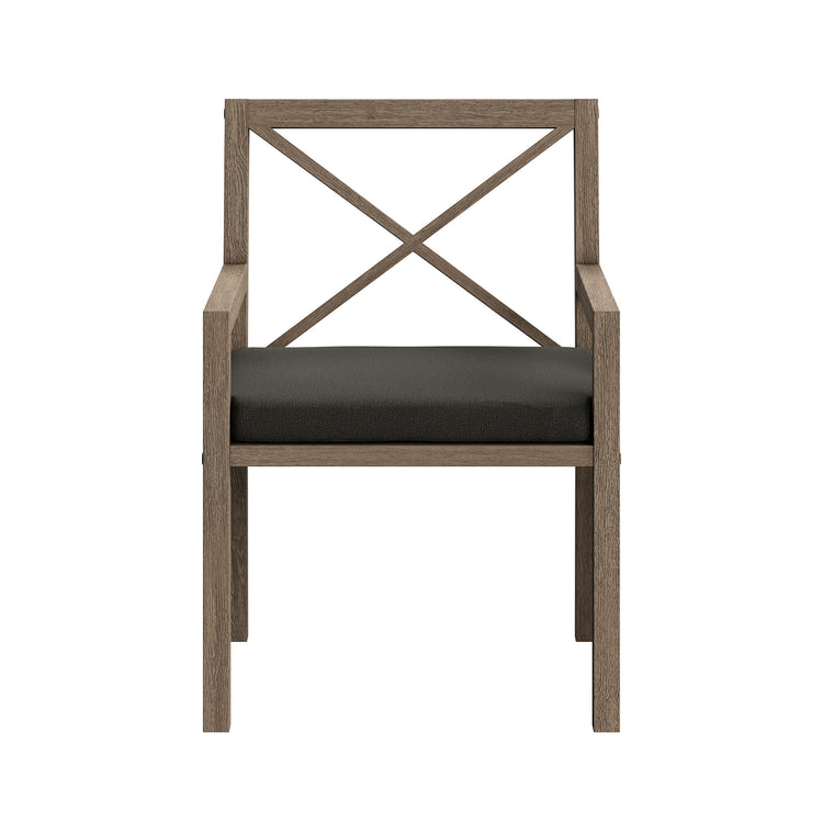 Northlake 9-Piece Outdoor Teak Wood Dining Set - Flint Gray