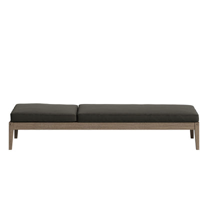 Northlake Outdoor Teak Chaise Lounge - Flint Gray
