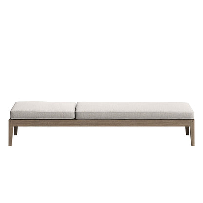 Northlake Outdoor Teak Chaise Lounge - Pebble