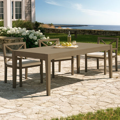 Northlake 83" Rectangular Outdoor Patio Teak Dining Table - Default Title