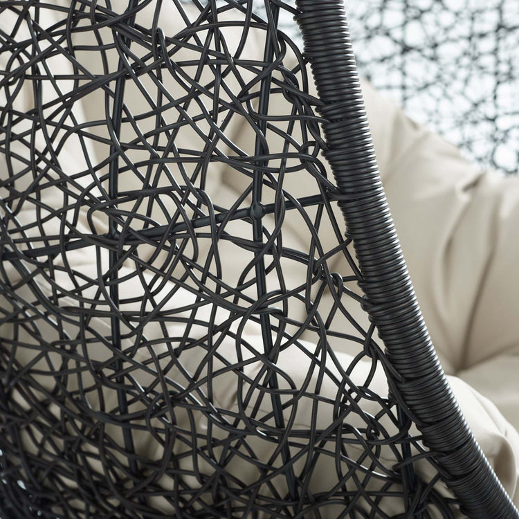 Encase Swing Outdoor Patio Lounge Chair - Beige