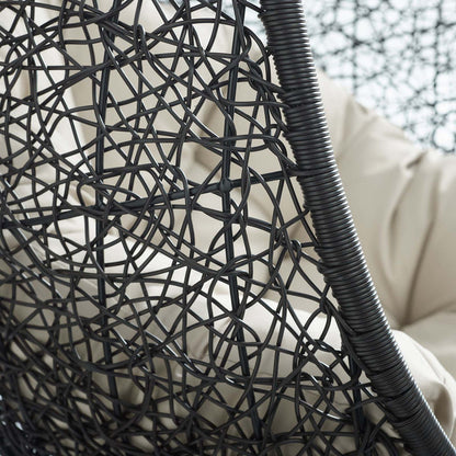 Encase Swing Outdoor Patio Lounge Chair - Beige