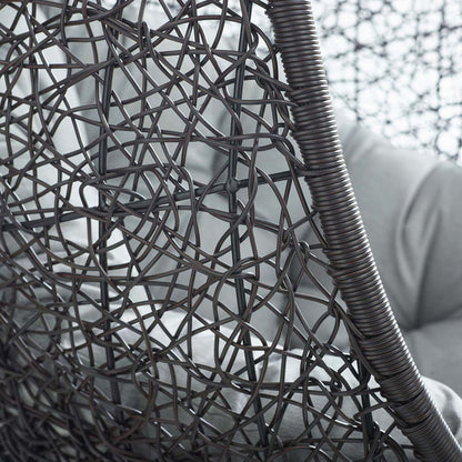 Encase Swing Outdoor Patio Lounge Chair - Gray