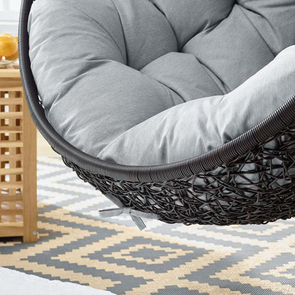 Encase Swing Outdoor Patio Lounge Chair - Gray