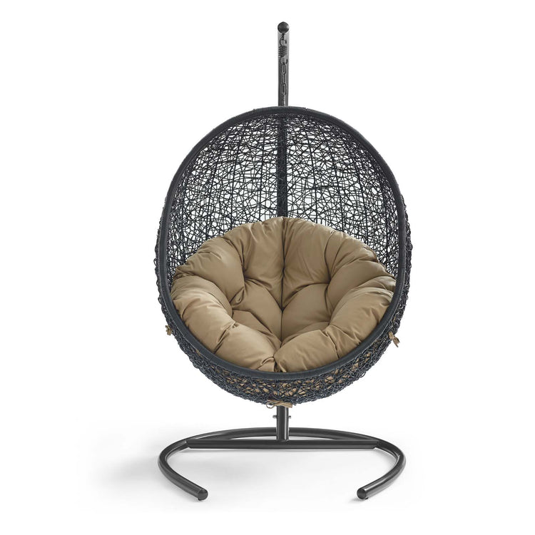 Encase Swing Outdoor Patio Lounge Chair - Mocha