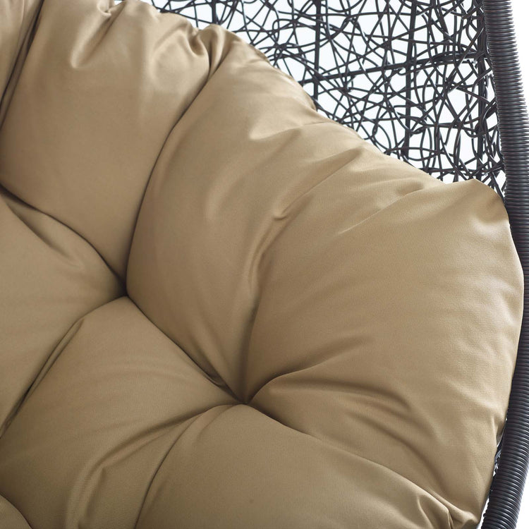 Encase Swing Outdoor Patio Lounge Chair - Mocha