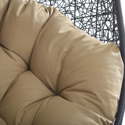 Encase Swing Outdoor Patio Lounge Chair - Mocha