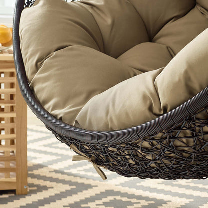 Encase Swing Outdoor Patio Lounge Chair - Mocha