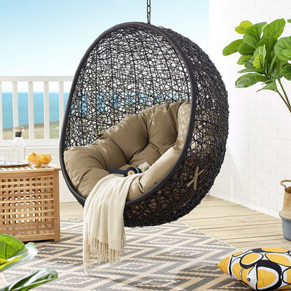 Encase Swing Outdoor Patio Lounge Chair - Mocha