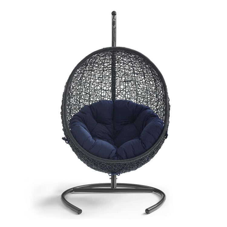 Encase Swing Outdoor Patio Lounge Chair - Navy