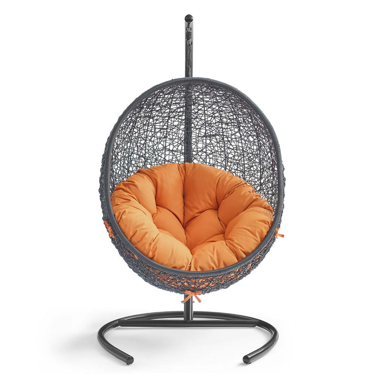 Encase Swing Outdoor Patio Lounge Chair - Orange