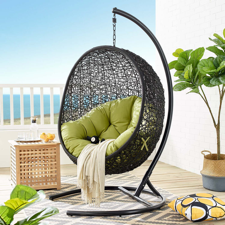 Encase Swing Outdoor Patio Lounge Chair - Peridot