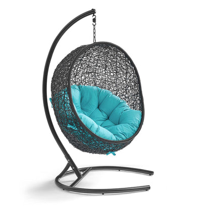 Encase Swing Outdoor Patio Lounge Chair - Turquoise