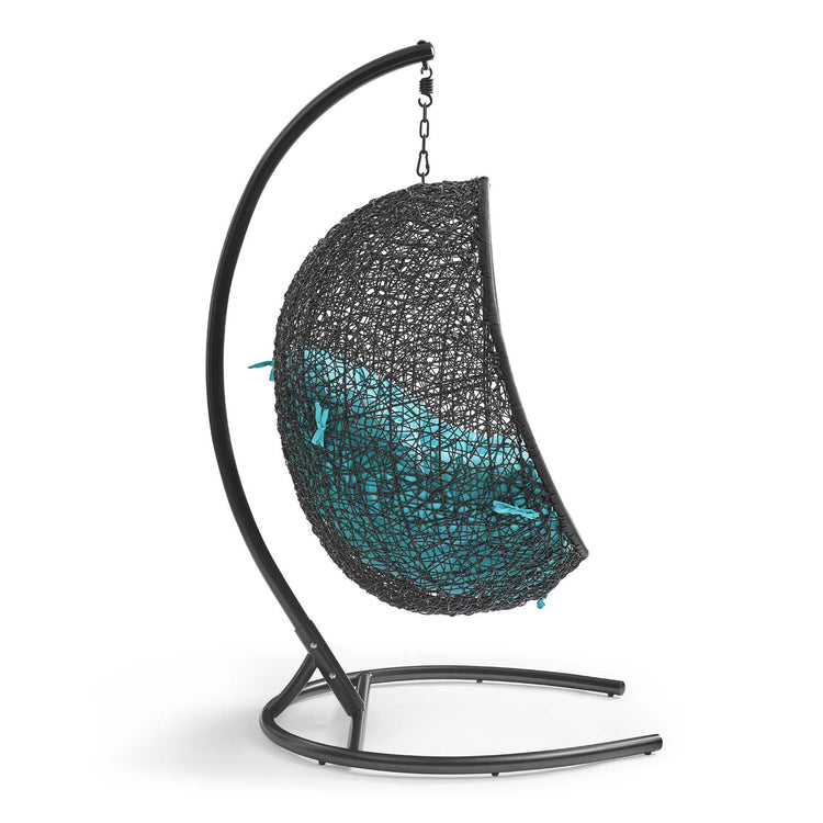 Encase Swing Outdoor Patio Lounge Chair - Turquoise