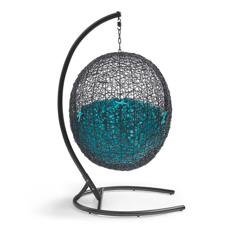 Encase Swing Outdoor Patio Lounge Chair - Turquoise